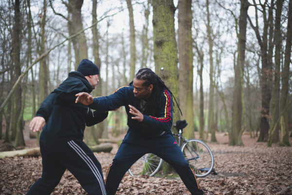 Tai chi pushing hands practice